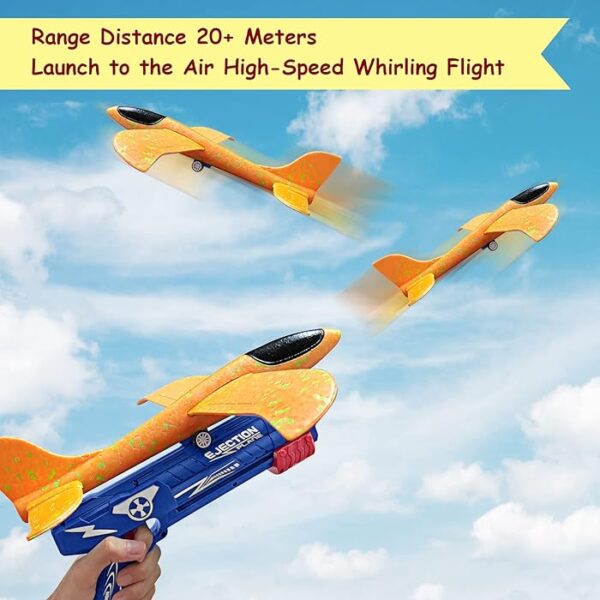 Airplane Toy Flying Toy for Kids One-Click Ejection Mode Glider Catapult Plane - Image 4