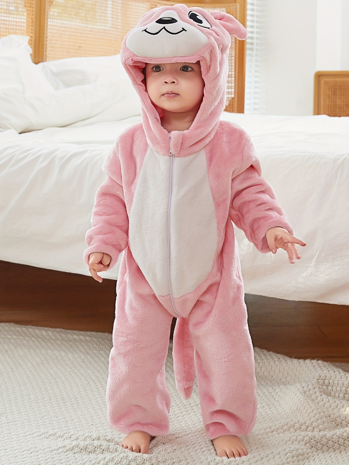 Bear Shape Hooded Jumpsuit - Image 4