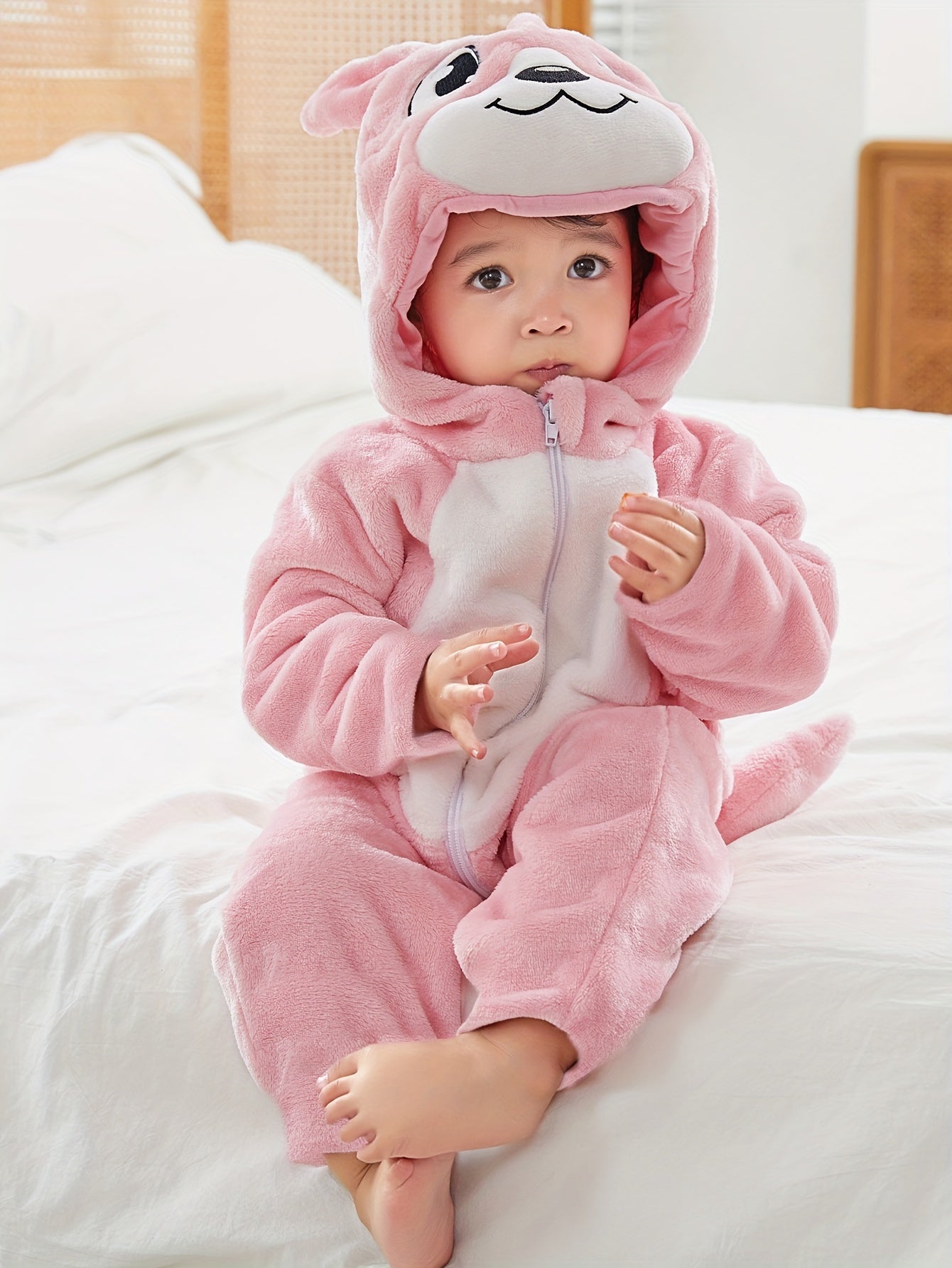 Bear Shape Hooded Jumpsuit - Image 3