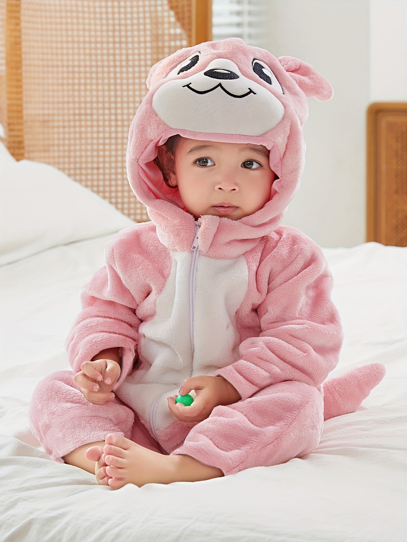 Bear Shape Hooded Jumpsuit - Image 2