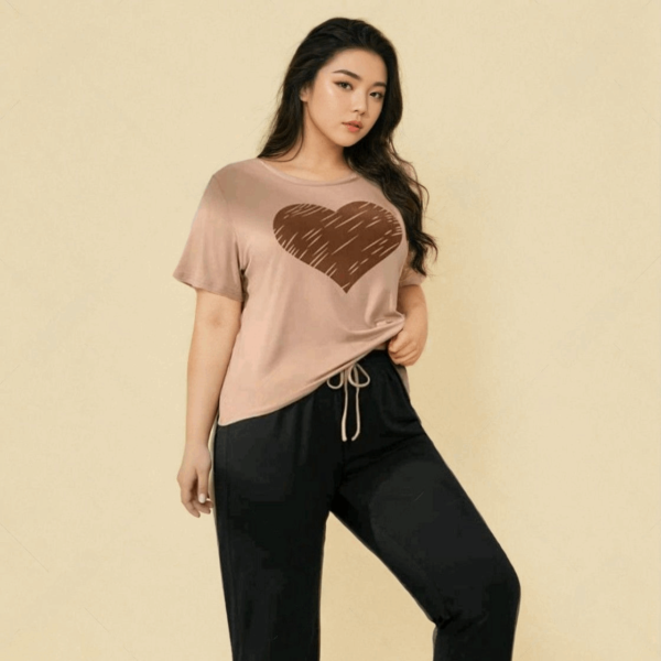 Caramel Heart  Nightwear