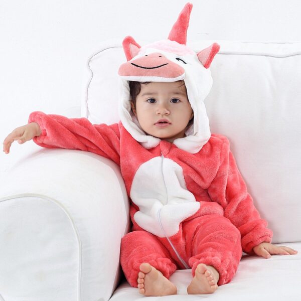 Unicorn Shape Hooded Jumpsuit - Image 5