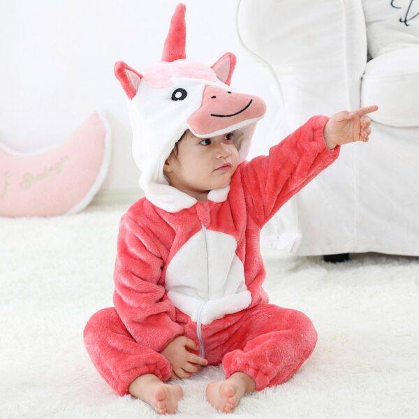 Unicorn Shape Hooded Jumpsuit - Image 7