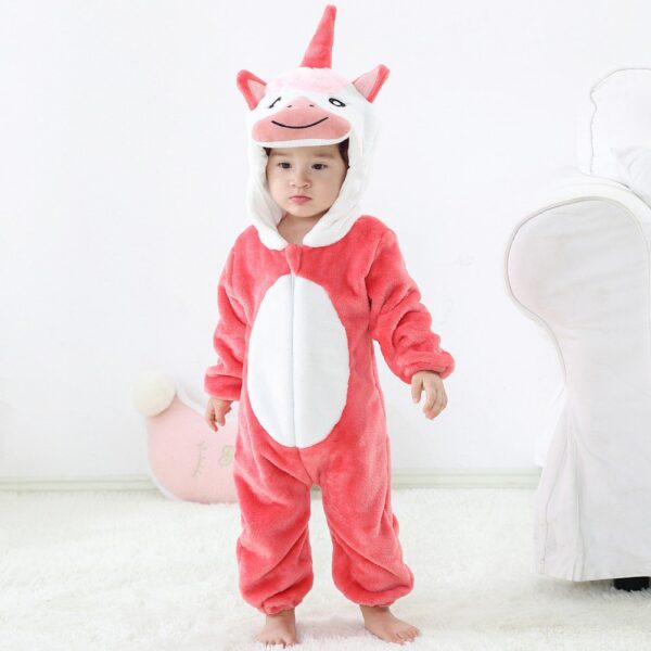 Unicorn Shape Hooded Jumpsuit - Image 4